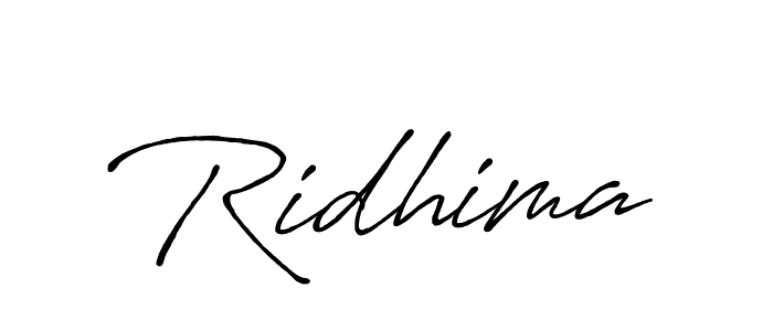 Best and Professional Signature Style for Ridhima. Antro_Vectra_Bolder Best Signature Style Collection. Ridhima signature style 7 images and pictures png