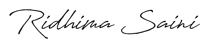Give your name Ridhima Saini an exquisite flair with the Antro_Vectra_Bolder script font. Ideal for contracts, resumes, and formal letterheads. Ridhima Saini signature style 7 images and pictures png