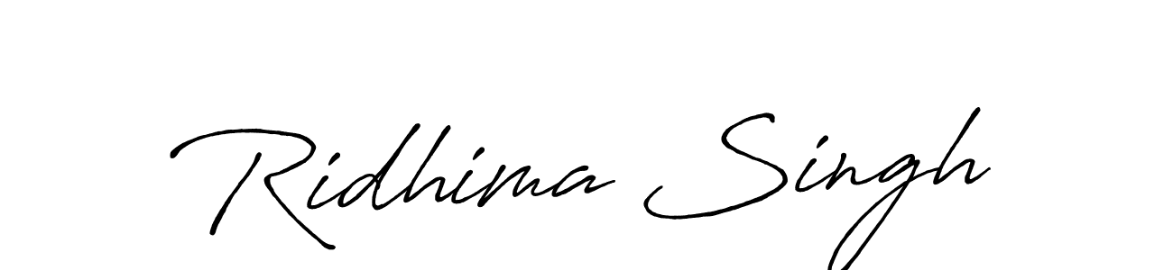 How to Draw Ridhima Singh signature style? Antro_Vectra_Bolder is a latest design signature styles for name Ridhima Singh. Ridhima Singh signature style 7 images and pictures png