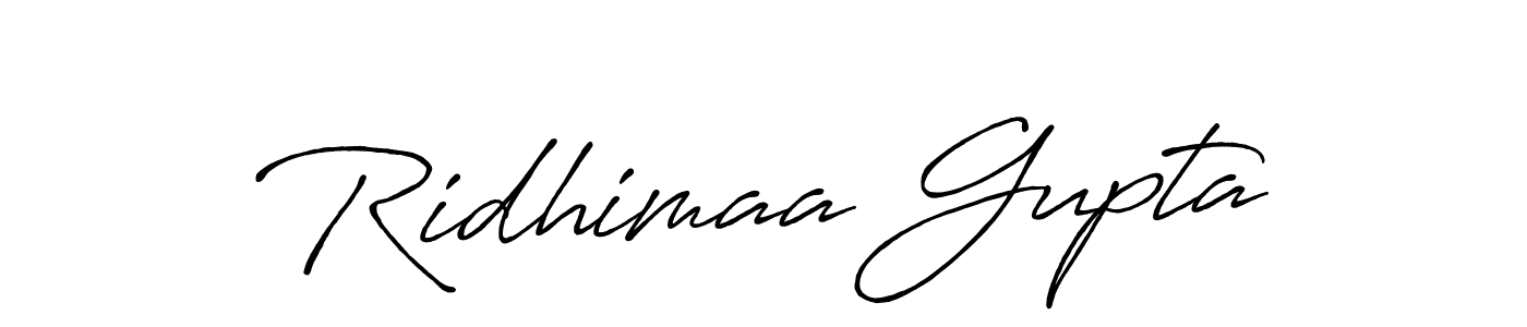 You should practise on your own different ways (Antro_Vectra_Bolder) to write your name (Ridhimaa Gupta) in signature. don't let someone else do it for you. Ridhimaa Gupta signature style 7 images and pictures png