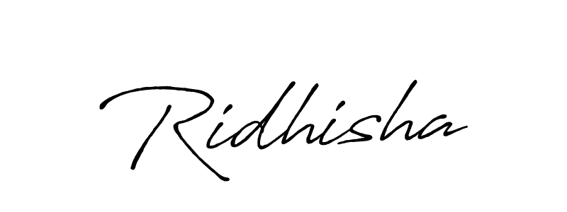 Ridhisha stylish signature style. Best Handwritten Sign (Antro_Vectra_Bolder) for my name. Handwritten Signature Collection Ideas for my name Ridhisha. Ridhisha signature style 7 images and pictures png