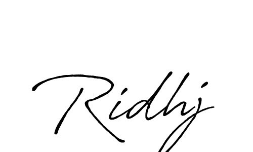 How to make Ridhj signature? Antro_Vectra_Bolder is a professional autograph style. Create handwritten signature for Ridhj name. Ridhj signature style 7 images and pictures png