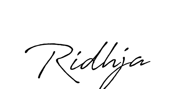 Make a beautiful signature design for name Ridhja. Use this online signature maker to create a handwritten signature for free. Ridhja signature style 7 images and pictures png