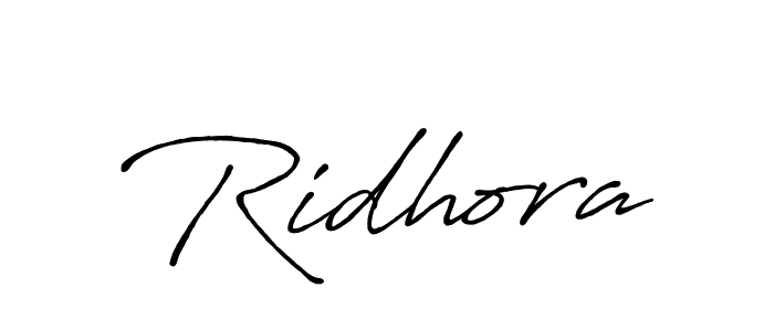 Use a signature maker to create a handwritten signature online. With this signature software, you can design (Antro_Vectra_Bolder) your own signature for name Ridhora. Ridhora signature style 7 images and pictures png