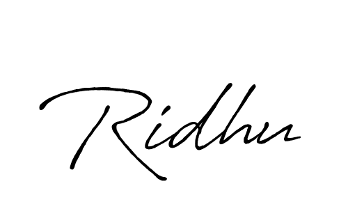Also we have Ridhu name is the best signature style. Create professional handwritten signature collection using Antro_Vectra_Bolder autograph style. Ridhu signature style 7 images and pictures png