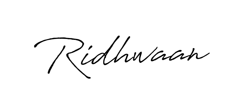 Design your own signature with our free online signature maker. With this signature software, you can create a handwritten (Antro_Vectra_Bolder) signature for name Ridhwaan. Ridhwaan signature style 7 images and pictures png