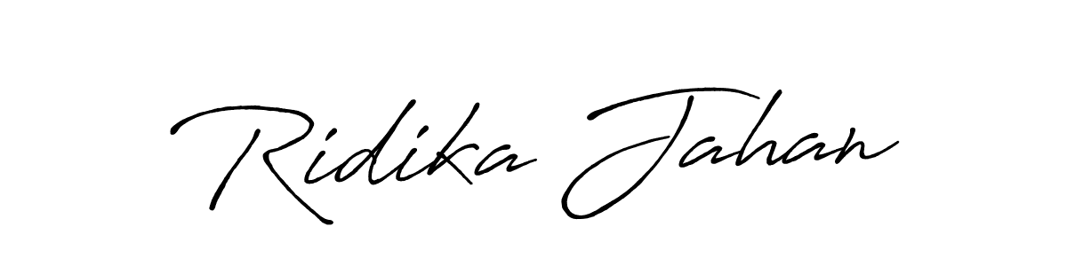 Similarly Antro_Vectra_Bolder is the best handwritten signature design. Signature creator online .You can use it as an online autograph creator for name Ridika Jahan. Ridika Jahan signature style 7 images and pictures png