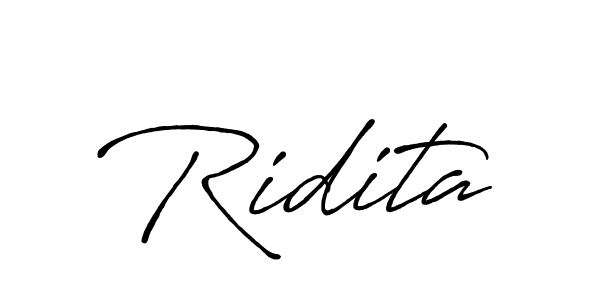 Make a beautiful signature design for name Ridita. Use this online signature maker to create a handwritten signature for free. Ridita signature style 7 images and pictures png