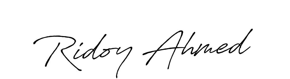 This is the best signature style for the Ridoy Ahmed name. Also you like these signature font (Antro_Vectra_Bolder). Mix name signature. Ridoy Ahmed signature style 7 images and pictures png