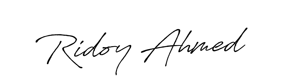 Also You can easily find your signature by using the search form. We will create Ridoy Ahmed name handwritten signature images for you free of cost using Antro_Vectra_Bolder sign style. Ridoy Ahmed signature style 7 images and pictures png