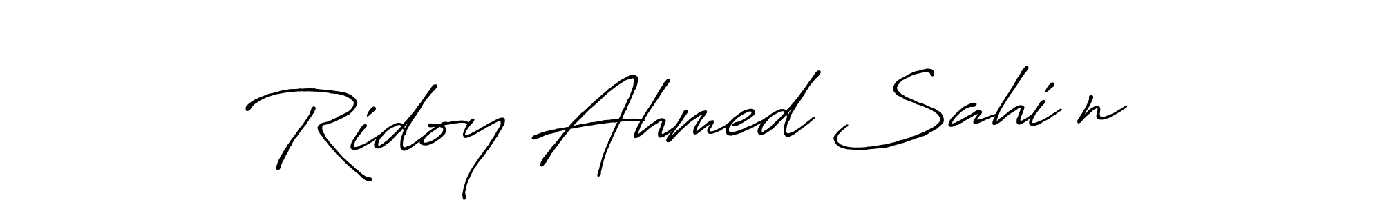 Use a signature maker to create a handwritten signature online. With this signature software, you can design (Antro_Vectra_Bolder) your own signature for name Ridoy Ahmed Sahi♥n. Ridoy Ahmed Sahi♥n signature style 7 images and pictures png