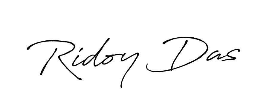 Antro_Vectra_Bolder is a professional signature style that is perfect for those who want to add a touch of class to their signature. It is also a great choice for those who want to make their signature more unique. Get Ridoy Das name to fancy signature for free. Ridoy Das signature style 7 images and pictures png