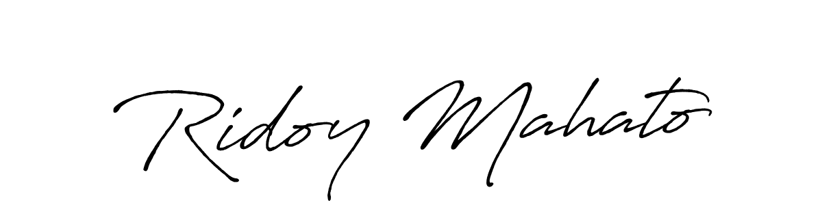 Make a beautiful signature design for name Ridoy Mahato. Use this online signature maker to create a handwritten signature for free. Ridoy Mahato signature style 7 images and pictures png