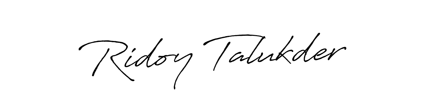 Ridoy Talukder stylish signature style. Best Handwritten Sign (Antro_Vectra_Bolder) for my name. Handwritten Signature Collection Ideas for my name Ridoy Talukder. Ridoy Talukder signature style 7 images and pictures png