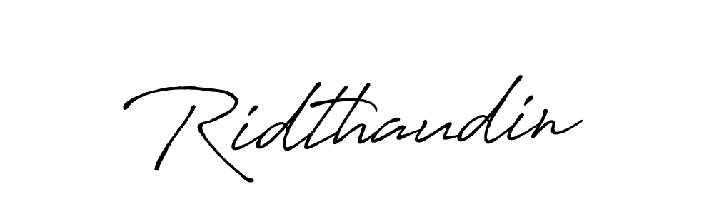 if you are searching for the best signature style for your name Ridthaudin. so please give up your signature search. here we have designed multiple signature styles  using Antro_Vectra_Bolder. Ridthaudin signature style 7 images and pictures png