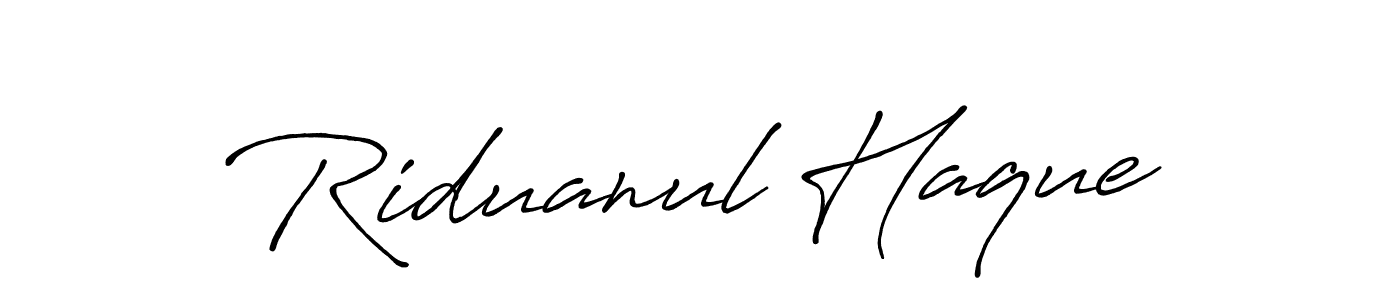 How to make Riduanul Haque signature? Antro_Vectra_Bolder is a professional autograph style. Create handwritten signature for Riduanul Haque name. Riduanul Haque signature style 7 images and pictures png