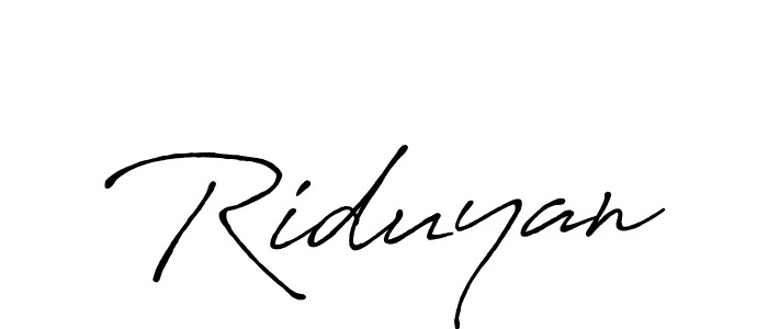 You should practise on your own different ways (Antro_Vectra_Bolder) to write your name (Riduyan) in signature. don't let someone else do it for you. Riduyan signature style 7 images and pictures png