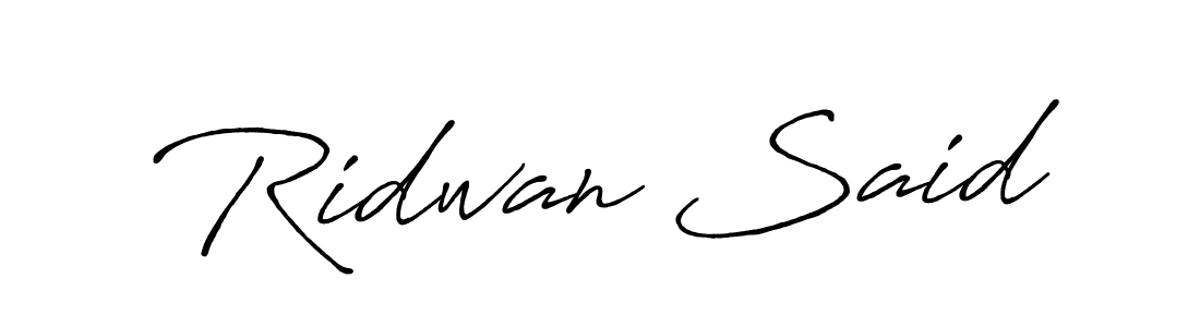 You should practise on your own different ways (Antro_Vectra_Bolder) to write your name (Ridwan Said) in signature. don't let someone else do it for you. Ridwan Said signature style 7 images and pictures png