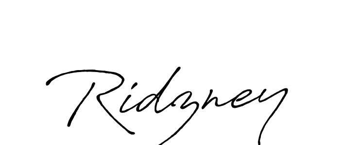 Design your own signature with our free online signature maker. With this signature software, you can create a handwritten (Antro_Vectra_Bolder) signature for name Ridzney. Ridzney signature style 7 images and pictures png