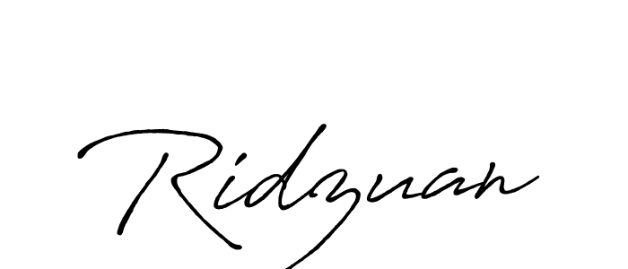How to make Ridzuan signature? Antro_Vectra_Bolder is a professional autograph style. Create handwritten signature for Ridzuan name. Ridzuan signature style 7 images and pictures png