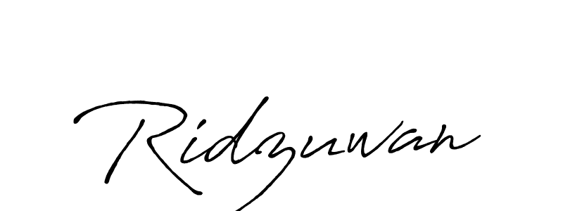 Make a beautiful signature design for name Ridzuwan. With this signature (Antro_Vectra_Bolder) style, you can create a handwritten signature for free. Ridzuwan signature style 7 images and pictures png