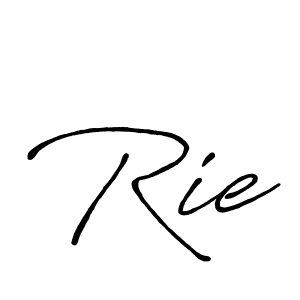 Similarly Antro_Vectra_Bolder is the best handwritten signature design. Signature creator online .You can use it as an online autograph creator for name Rie. Rie signature style 7 images and pictures png