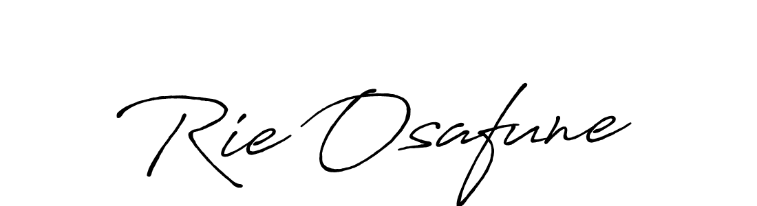Create a beautiful signature design for name Rie Osafune. With this signature (Antro_Vectra_Bolder) fonts, you can make a handwritten signature for free. Rie Osafune signature style 7 images and pictures png