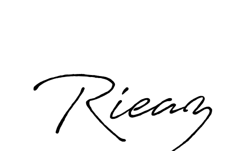 Rieaz stylish signature style. Best Handwritten Sign (Antro_Vectra_Bolder) for my name. Handwritten Signature Collection Ideas for my name Rieaz. Rieaz signature style 7 images and pictures png