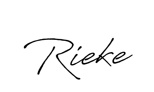 Antro_Vectra_Bolder is a professional signature style that is perfect for those who want to add a touch of class to their signature. It is also a great choice for those who want to make their signature more unique. Get Rieke name to fancy signature for free. Rieke signature style 7 images and pictures png
