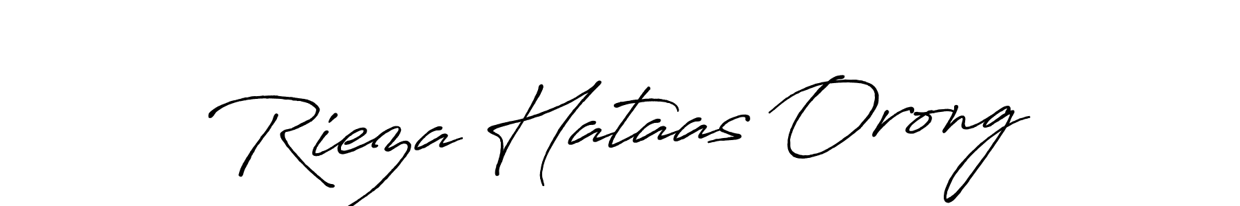 How to make Rieza Hataas Orong signature? Antro_Vectra_Bolder is a professional autograph style. Create handwritten signature for Rieza Hataas Orong name. Rieza Hataas Orong signature style 7 images and pictures png