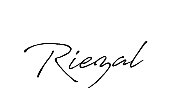 You should practise on your own different ways (Antro_Vectra_Bolder) to write your name (Riezal) in signature. don't let someone else do it for you. Riezal signature style 7 images and pictures png