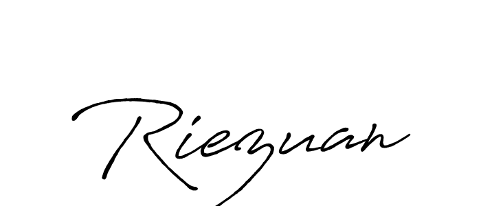 Also You can easily find your signature by using the search form. We will create Riezuan name handwritten signature images for you free of cost using Antro_Vectra_Bolder sign style. Riezuan signature style 7 images and pictures png