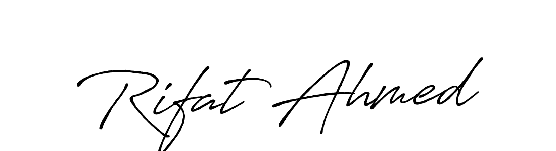 Also You can easily find your signature by using the search form. We will create Rifat Ahmed name handwritten signature images for you free of cost using Antro_Vectra_Bolder sign style. Rifat Ahmed signature style 7 images and pictures png