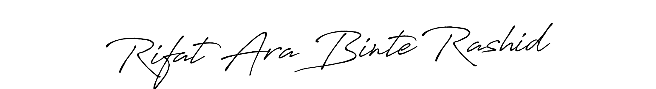 Rifat Ara Binte Rashid stylish signature style. Best Handwritten Sign (Antro_Vectra_Bolder) for my name. Handwritten Signature Collection Ideas for my name Rifat Ara Binte Rashid. Rifat Ara Binte Rashid signature style 7 images and pictures png