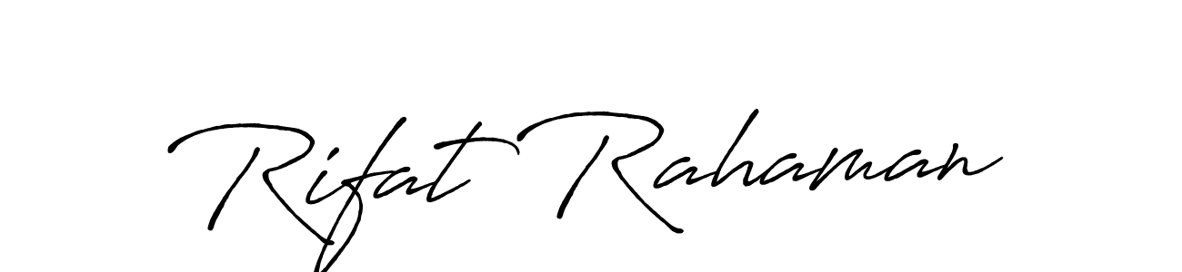 It looks lik you need a new signature style for name Rifat Rahaman. Design unique handwritten (Antro_Vectra_Bolder) signature with our free signature maker in just a few clicks. Rifat Rahaman signature style 7 images and pictures png