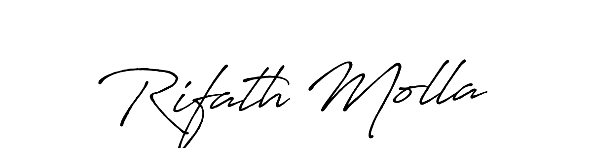 How to make Rifath Molla signature? Antro_Vectra_Bolder is a professional autograph style. Create handwritten signature for Rifath Molla name. Rifath Molla signature style 7 images and pictures png
