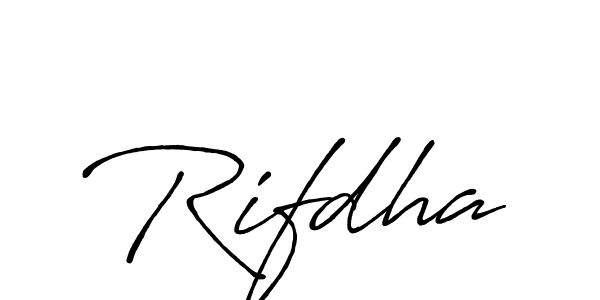 Also You can easily find your signature by using the search form. We will create Rifdha name handwritten signature images for you free of cost using Antro_Vectra_Bolder sign style. Rifdha signature style 7 images and pictures png