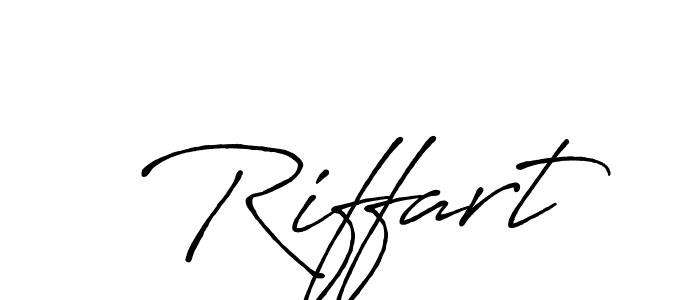 Riffart stylish signature style. Best Handwritten Sign (Antro_Vectra_Bolder) for my name. Handwritten Signature Collection Ideas for my name Riffart. Riffart signature style 7 images and pictures png