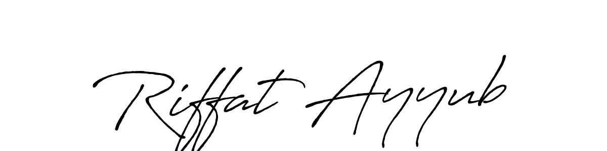 if you are searching for the best signature style for your name Riffat Ayyub. so please give up your signature search. here we have designed multiple signature styles  using Antro_Vectra_Bolder. Riffat Ayyub signature style 7 images and pictures png