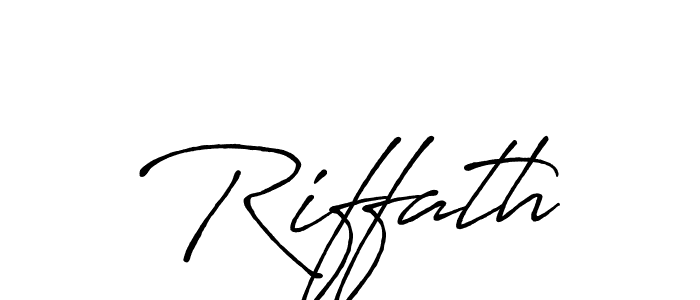 Design your own signature with our free online signature maker. With this signature software, you can create a handwritten (Antro_Vectra_Bolder) signature for name Riffath. Riffath signature style 7 images and pictures png