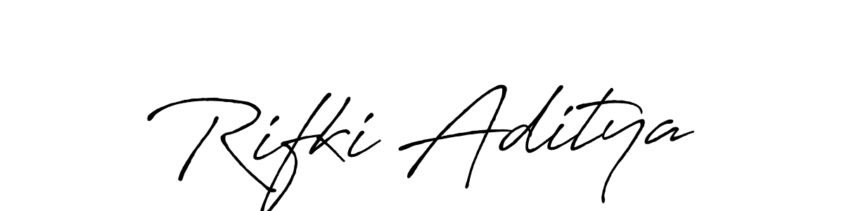How to Draw Rifki Aditya signature style? Antro_Vectra_Bolder is a latest design signature styles for name Rifki Aditya. Rifki Aditya signature style 7 images and pictures png
