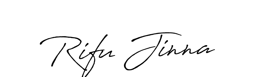 Also we have Rifu Jinna name is the best signature style. Create professional handwritten signature collection using Antro_Vectra_Bolder autograph style. Rifu Jinna signature style 7 images and pictures png