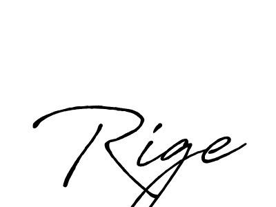 Also we have Rige name is the best signature style. Create professional handwritten signature collection using Antro_Vectra_Bolder autograph style. Rige signature style 7 images and pictures png