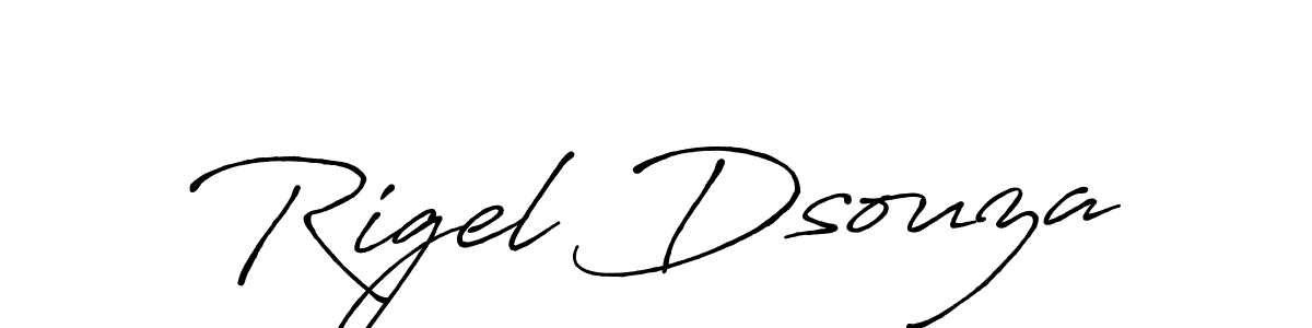 Best and Professional Signature Style for Rigel Dsouza. Antro_Vectra_Bolder Best Signature Style Collection. Rigel Dsouza signature style 7 images and pictures png