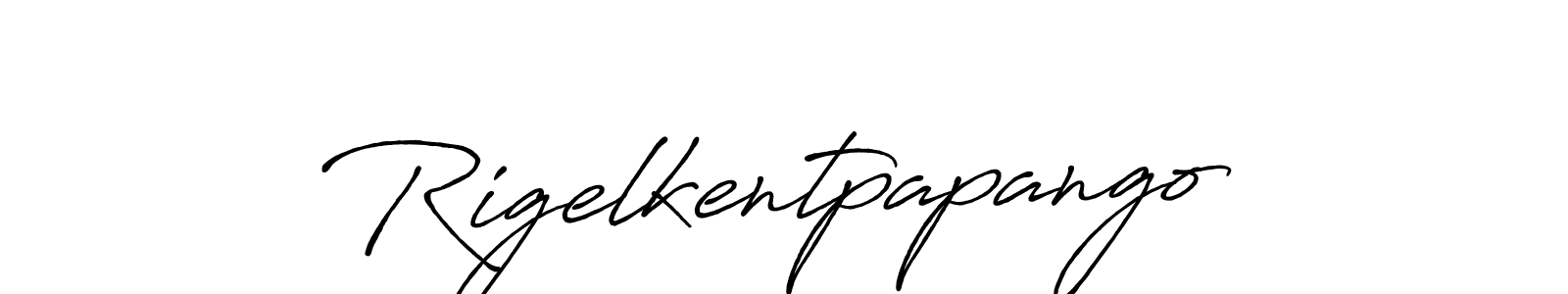 It looks lik you need a new signature style for name Rigelkentpapango. Design unique handwritten (Antro_Vectra_Bolder) signature with our free signature maker in just a few clicks. Rigelkentpapango signature style 7 images and pictures png