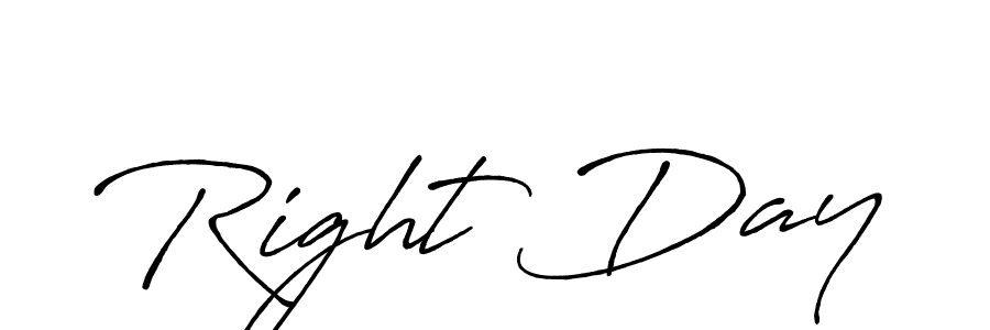 How to make Right Day signature? Antro_Vectra_Bolder is a professional autograph style. Create handwritten signature for Right Day name. Right Day signature style 7 images and pictures png