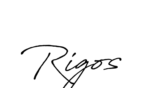 Make a short Rigos signature style. Manage your documents anywhere anytime using Antro_Vectra_Bolder. Create and add eSignatures, submit forms, share and send files easily. Rigos signature style 7 images and pictures png