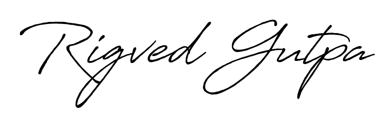 Create a personalized artistic stamp with Rigved Gutpa in Antro_Vectra_Bolder font. Perfect for visual artists, designers, and influencers. Rigved Gutpa signature style 7 images and pictures png