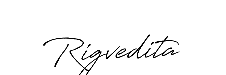 Rigvedita stylish signature style. Best Handwritten Sign (Antro_Vectra_Bolder) for my name. Handwritten Signature Collection Ideas for my name Rigvedita. Rigvedita signature style 7 images and pictures png