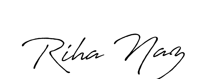 Also we have Riha Naz name is the best signature style. Create professional handwritten signature collection using Antro_Vectra_Bolder autograph style. Riha Naz signature style 7 images and pictures png